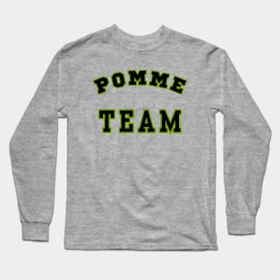 Pomme Team. Classic Green and Black Style. A Perfect Gift! Long Sleeve T-Shirt